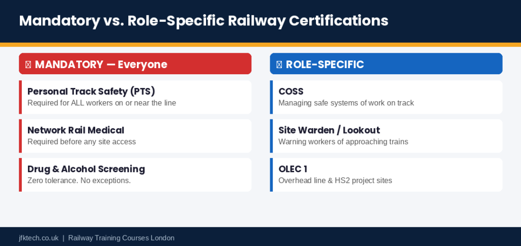 JFK TECH TRAINING LTD | Are Railway Training Courses Mandatory for Working on UK Rail Sites?