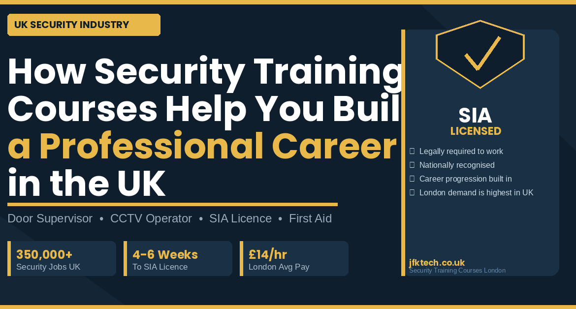 How Security Training Courses Help You Build a Professional Career in the UK